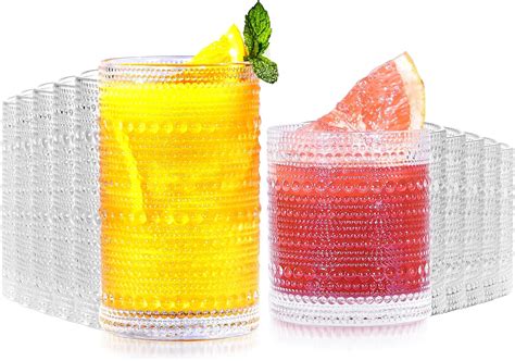 Amazon Lvtrupc Vintage Hobnail Drinking Glasses Set Of Oz