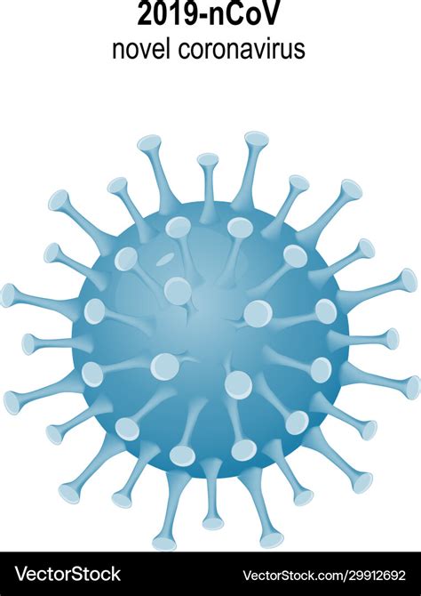 Covid 19 Virion Coronavirus Icon Symbol Or Unit Vector Image