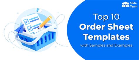 Top 10 Order Sheet Templates With Samples And Examples