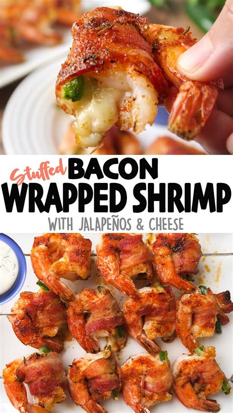 Bacon Wrapped Shrimp Stuffed With Jalape Os Cheese Recipe Bacon