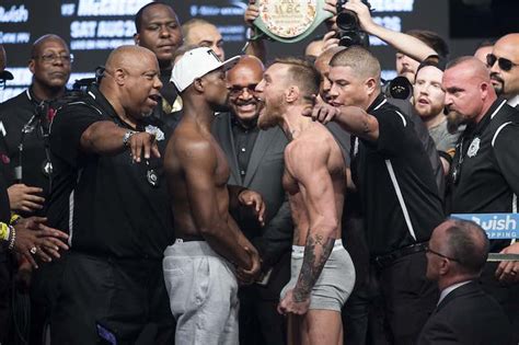 Floyd Mayweather Vs Conor Mcgregor Official Weights And Weigh In Photos Adcc News