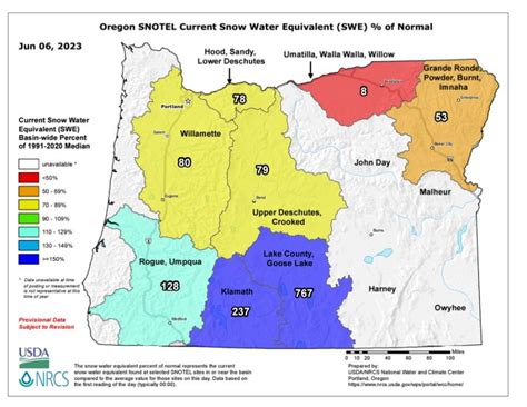 Oregon snowpack falls below average after hottest May on record | The Extinction Chronicles