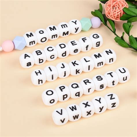 Bulk Alphabet Silicone Beads Etsy