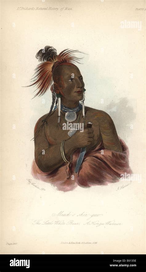 The Little White Bear, Meach-o shin-gaw, a Konza (Kansas/Kaw) warrior Stock Photo - Alamy