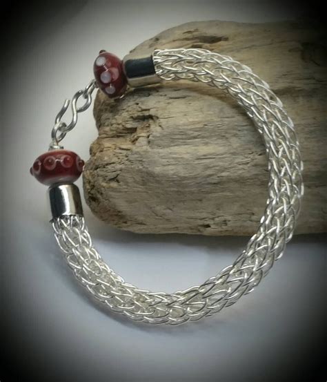 Viking Weave Bracelet In Silver Filled Wire With Hand Made Etsy Uk