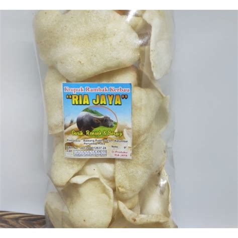 Jual Krupuk Rambak Kerbau Matang 1ons Khas Tulungagung Shopee Indonesia