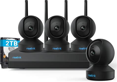 Amazon.com : REOLINK 12CH WiFi Camera System, 4pcs E1 Pro 4MP Indoor Security Camera with Auto ...