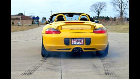 Porsche Boxster S Launch With Stebro Race Exhaust Fabspeed Bypass