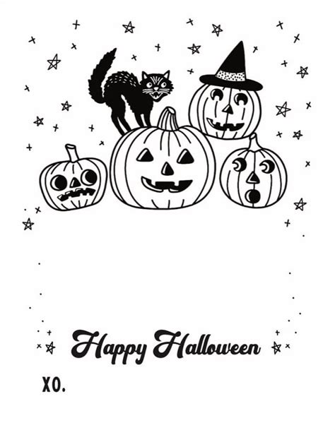 Printable Halloween Cards – PrintableLib