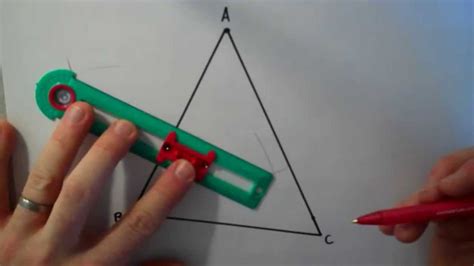 Constructing The Midsegment Of A Triangle Youtube