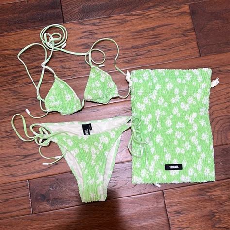 Triangl Swimwear Swim Nwot Triangl Spring Vinca Bikini Poshmark