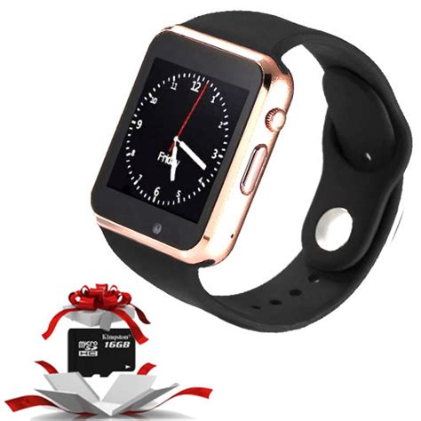 Смарт Часы на Андроиде с Пульсометром Uwatch A1 GOLD BLACK, Smart Watch ...