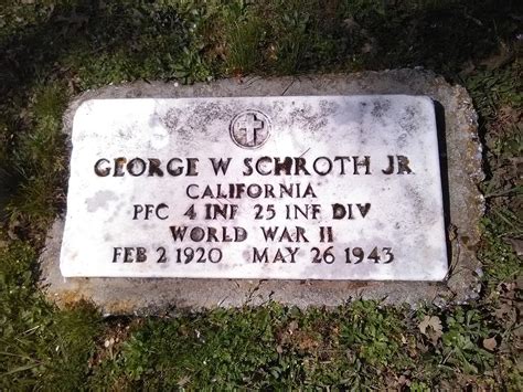 George William Schroth Jr Find A Grave Memorial