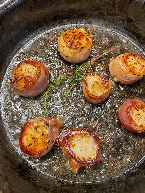 Prosciutto Wrapped Scallops With Cantaloupe Purée Heinen S Grocery Store Recipe In 2022