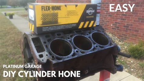 How To Engine Cylinder Hone Diy Ford Block Youtube