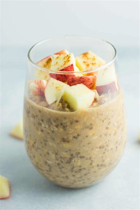 Apple Cinnamon Overnight Oats Recipe Vegan Gluten Free