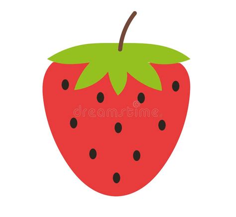 Cute strawberry stock illustration. Illustration of berry - 87567177