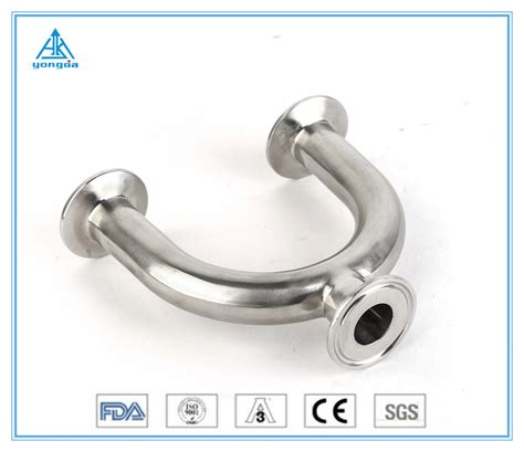 Sanitary Stainless Steel Clamp U Type Reducing Tee Short 3A SMS DIN