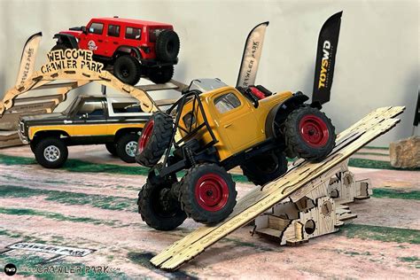 DOUBLE SEESAW OBSTACLE For RC Crawler Park Course 1 24 1 18 Scale