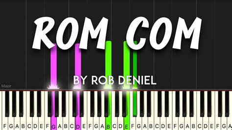 Rom Com By Rob Deniel Synthesia Piano Tutorial Sheet Music Youtube