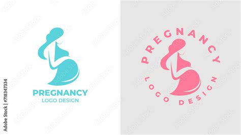 Pregnant Woman Logo Desgn Vector Pregnancy Logo Design Vector Woman