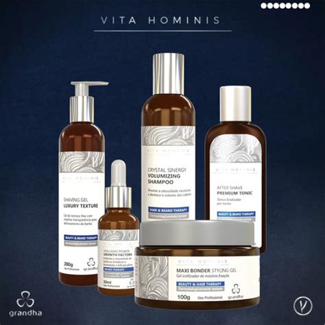 Tratamento Barba E Cabelo Grandha Vita Hominis Kit Completo Parcelamento Sem Juros