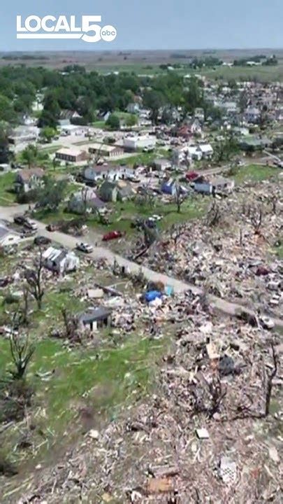 Drone Video Tornado Damage In Greenfield Iowa Shorts Youtube