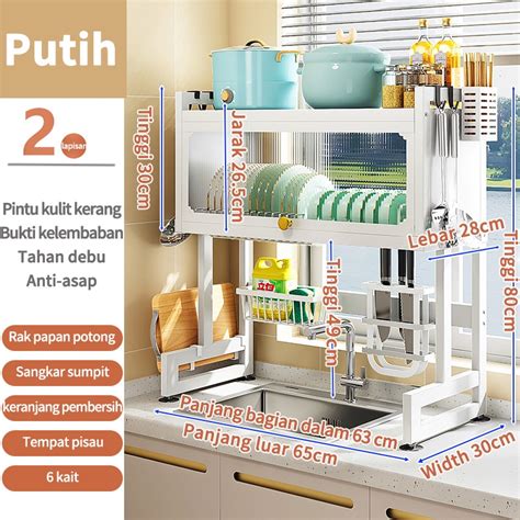 Jual Rak Piring Wastafel Stainless Steel Multifungsi Rak Dapur Rak Rak