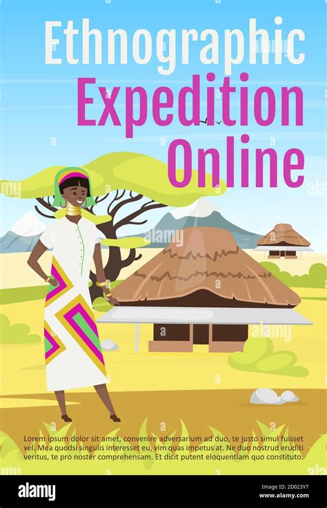 Ethnographic Expedition Online Brochure Template Flyer Booklet