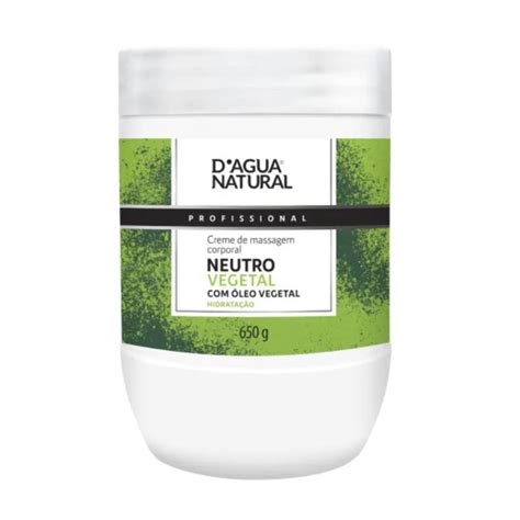 Creme De Massagem Corporal Neutro G D Agua Naturalperfumaria Seiki