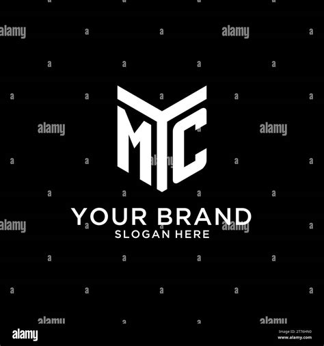 Mc Mirror Initial Logo Creative Bold Monogram Initial Design Style