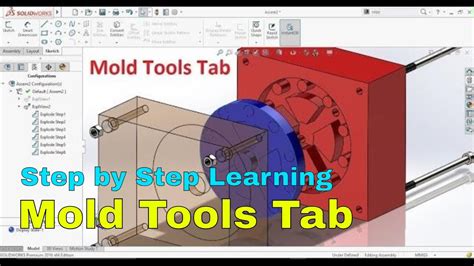 SolidWorks Tutorial Using Mold Tools Tab To Create Core And Cavity Of