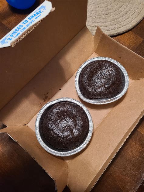 Is This The New Way Of Doing Lava Cakes Or Did Someone Mess Up R Dominos