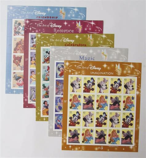 Stamp Collecting USA 2005 The Art Of Disney Celebration Full Sheet Of