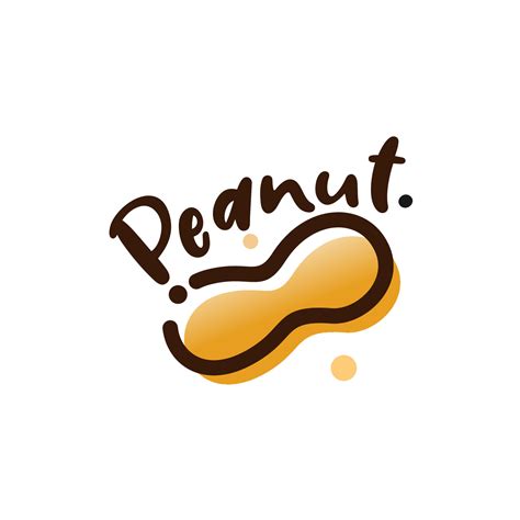 Logo Peanut Vector Template Illustration Vector Art At Vecteezy