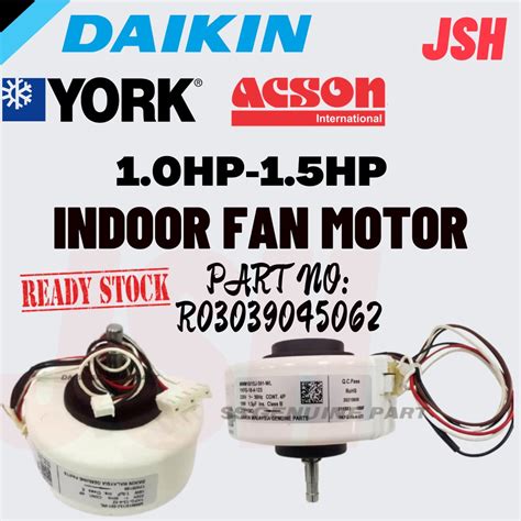 Hp Hp Daikin Original Indoor Fan Motor Part Number R