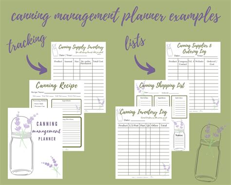 Canning Planner Printable Food Preservation Planner Pantry Etsy Hong Kong