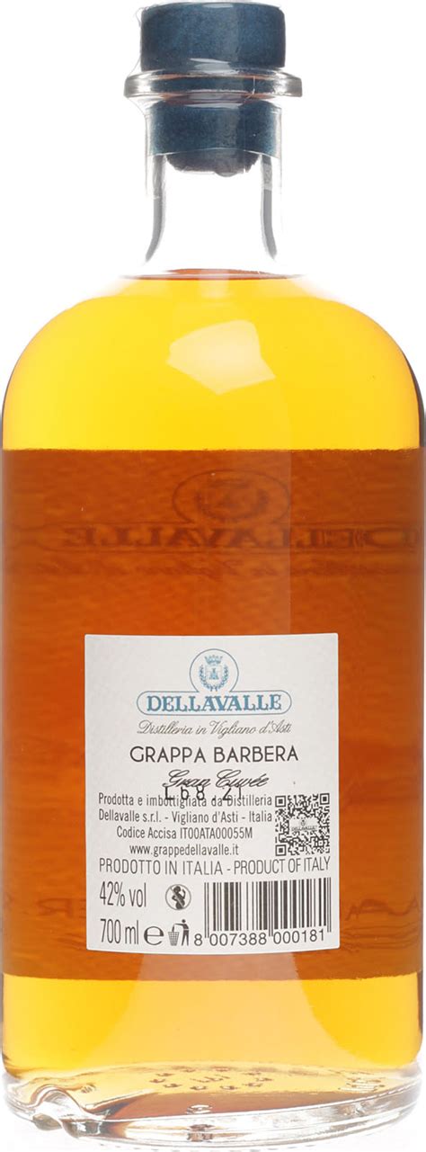 Roberto Dellavalle Grappa Barbera Barrique Villa Isa