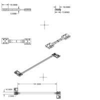 Clip Verbinder mit Kabel max 5A C1 410 für 4 pol IP20 Flexstripes