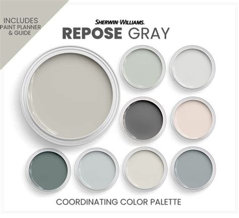 Repose Gray Coordinating Colors Repose Gray Cabinets Repose Etsy