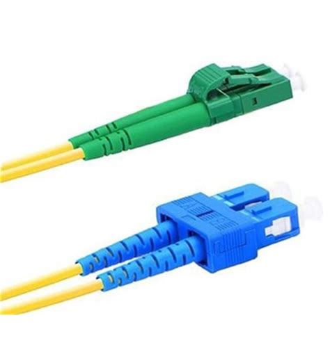 Lc Apc To Sc Upc Duplex Single Mode Fiber Patch Cable Ofnr