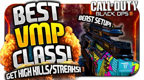 VMP Submachine Gun Best Class Setup For Rushing Black Ops 3