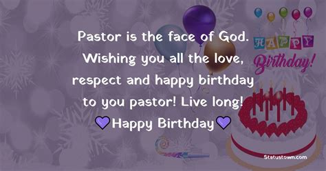 Pastor Is The Face Of God Wishing You All The Love Respect And Happy