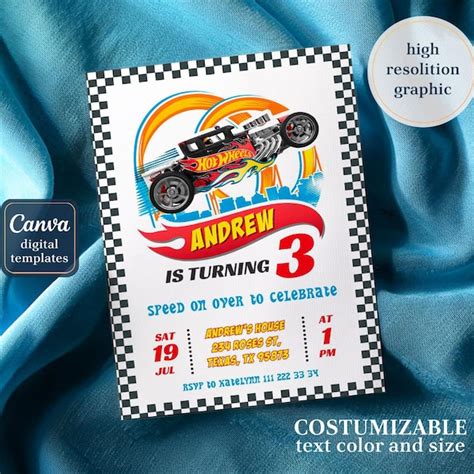 Plantilla Hot Wheels Etsy M Xico