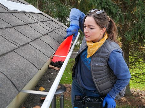 DIY Gutter Clean Up And Gutter Guard Install The Home Depot