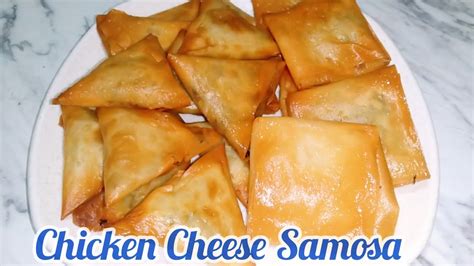 Chicken Cheese Samosa Recipe Iftar Recipe Chicken Cheese Pocket