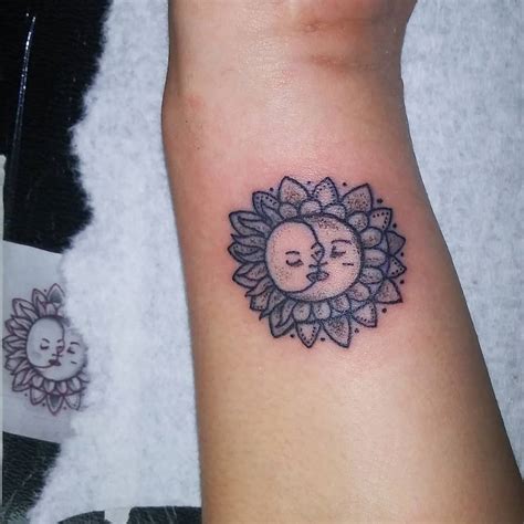 UPDATED: 43 Glorious Sun and Moon Tattoos (August 2020)