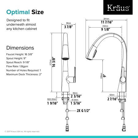 Kraus KPF 1673CHWH Nolen Single Handle Pull Down Kitchen Build