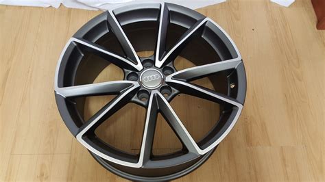 Alloy Wheels Audi Rs4 Model5477 19×8 5j Et45 5 112pcd Matt Grey Polished Wheel Tech Sa