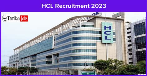 Hcl Recruitment 2023 Senior Manager Management Trainee Jobs Tamilan Jobs